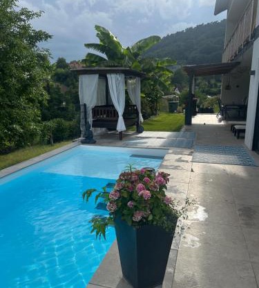 Palmen Oase Saarburg, Exklusives Retreat mit Pool, Palmen und traumhafter Aussicht