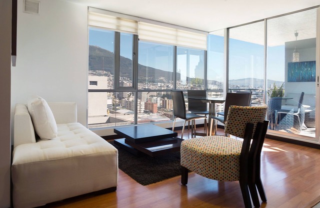 PANORAMIC VIEW TO THE CITY AND PICHINCHA VOLCANO, THE HEART OF QUITO 1003