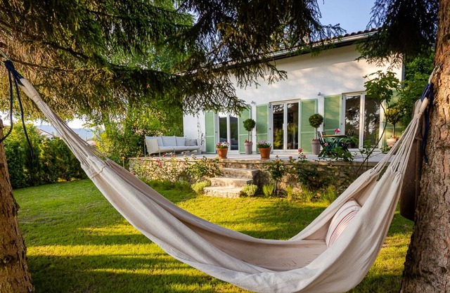 Peaceful and hidden home set in a beautiful garden.