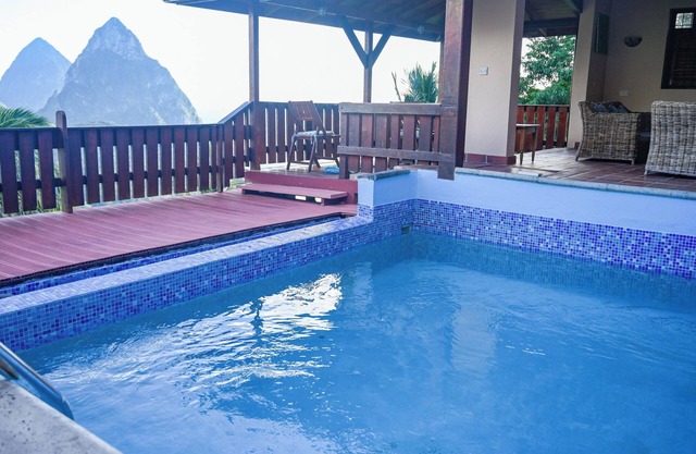 Piton Villa Deck. Million View of Majestic Pitons
