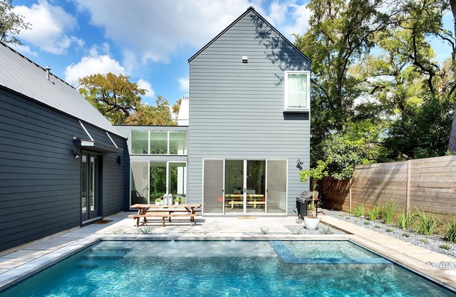 (Pool & Hot Tub) Modern Zilker Farmhouse