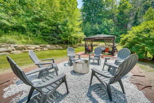 Porch and Fire Pit Shawnee on Delaware Home!