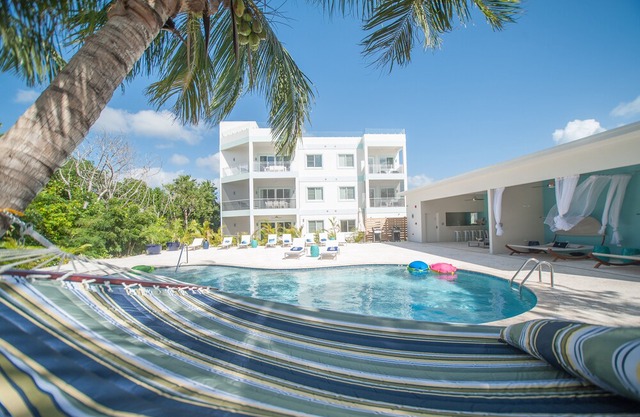 Private 7 Mile Beach Beach Club. Ocean views from Roof Terrace and Pool Pavilion
