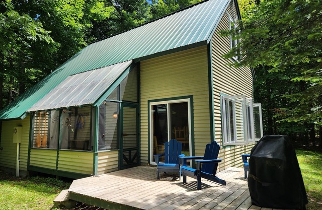 Private cabin in the Adirondack woods, with own waterfront on Loon Lake.