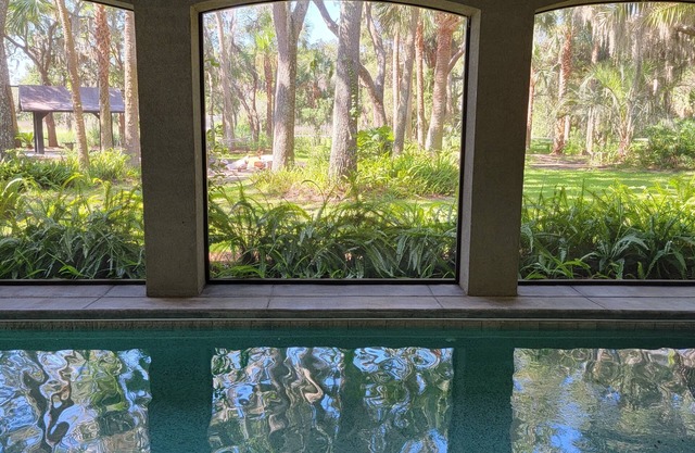 Private hot tub and seasonally heated pool.