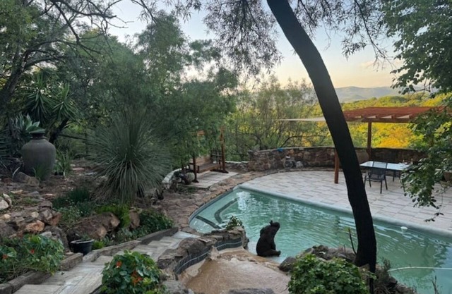 Private & peaceful country cottage bordering the Rhenosterspruit Nature Reserve.