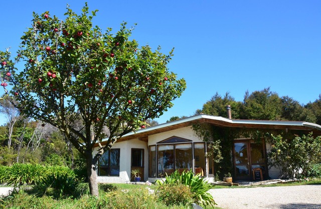 Private retreat for groups in stunning native bush with sea views.