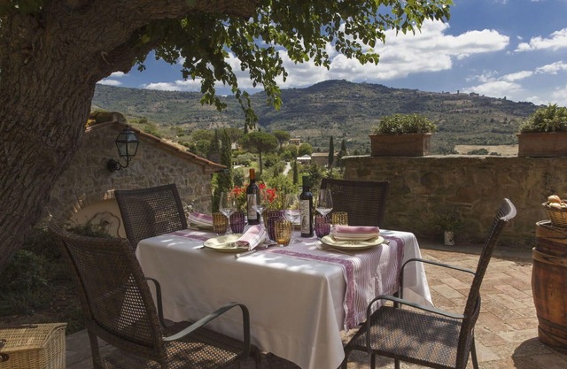 Private Villa with private pool, A/C, WIFI, hot tub, TV, panoramic view, parking, close to Cortona