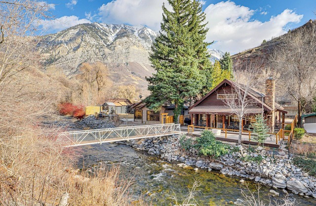 Provo River Cabin w/Private Bridge & Trail Access