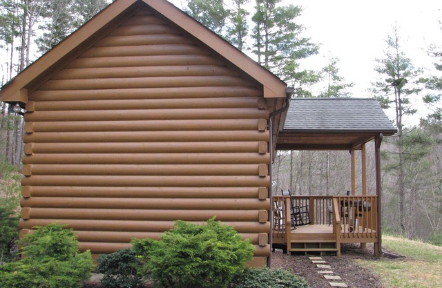 Quiet cabin in the woods.