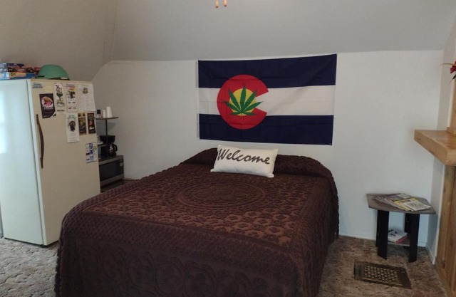 Quiet upstairs studio close to town 420 friendly