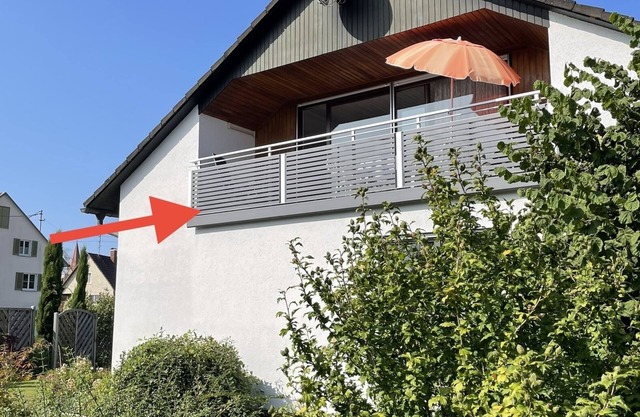Quietly located vacation apartment with balcony - 4km from Lake Constance