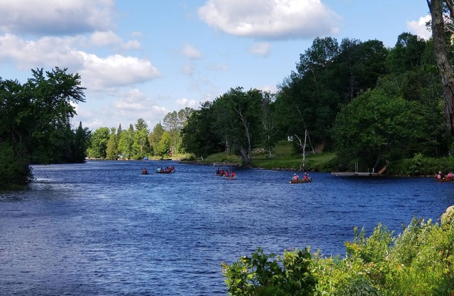 Raquette River Front camping, tent or RVs sites prices varies