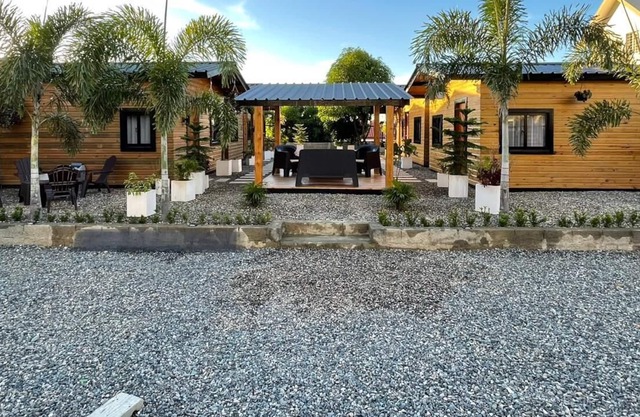 Relax & enjoy these peaceful & cozy cabin with outdoors, decks, patios, & pool