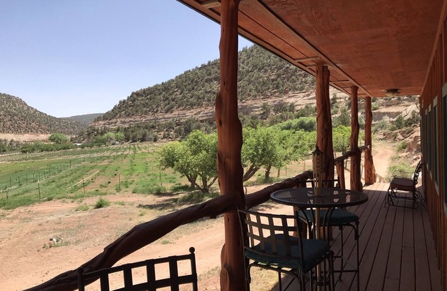 Rustic Bunkhouse with canyon views.