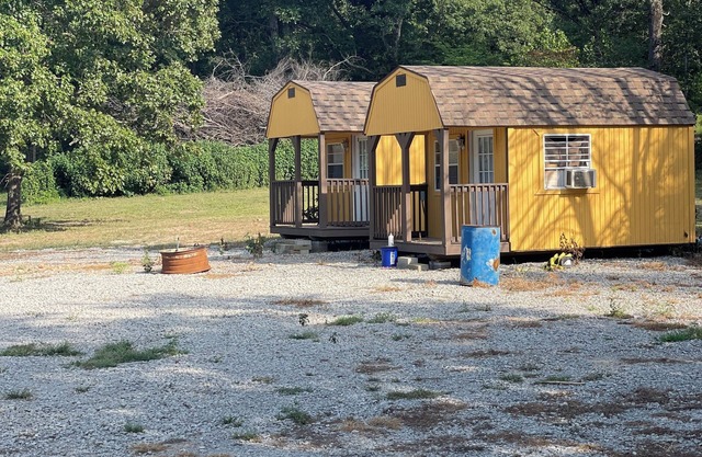 Rustic cabins on 80 acres! Trails directly into off-road park. Lots of parking!