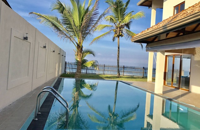 Sand Villa - New Beachfront Private Pool - Three Sea Facing Ensuite AC Bedrooms