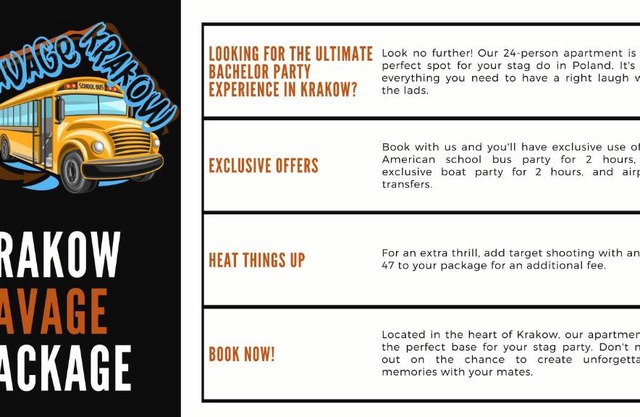 Savage Package exclusive man cave&boat&bus party pax 24