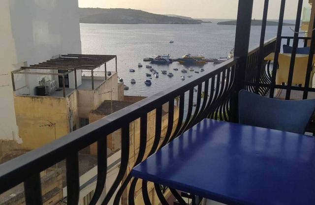 Sea view 1 bedroom apartment with back terrace in St Paul's Bay, Bugibba