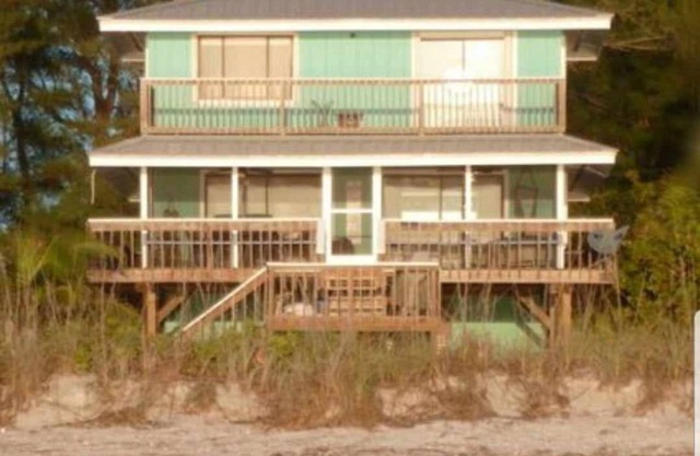 Secluded Beachfront retreat on Little Gasparilla Island only steps from the Gulf