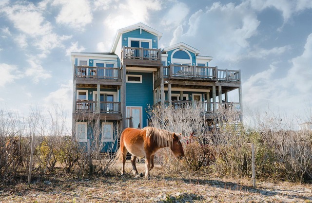 Secluded OBX beach house on the 4x4 beaches of Carova!
