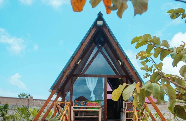 Serene A-Frame Cabin in Nungwi, Tanzania - Private Garden Oasis