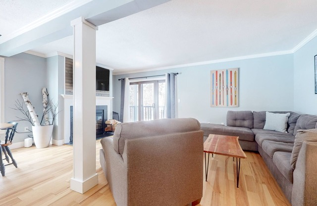 Ski-in/out, dog-friendly condo with prime location for skiing & hiking