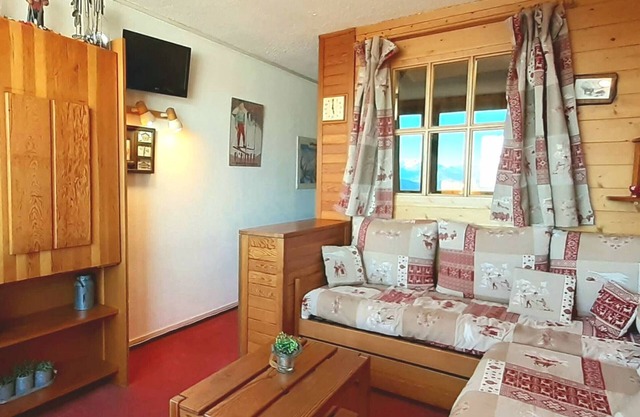 Ski-in/ski-out studio cabin, 4 pers, pets allowed, parking