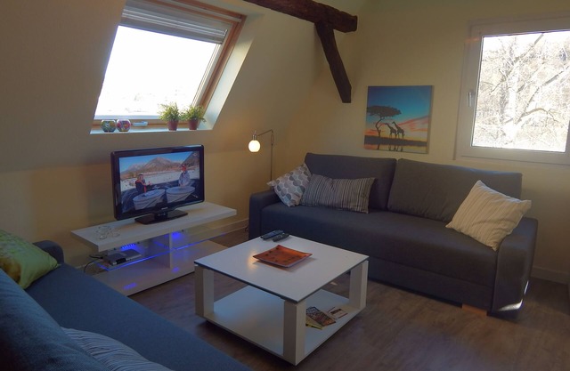 Small loft in the attic - direct view of the Rhine