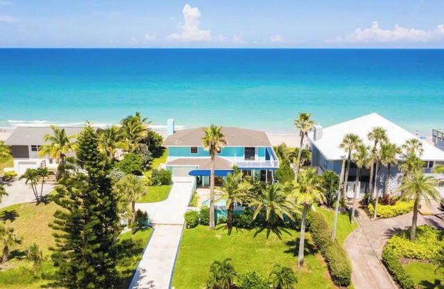 Spacious Beachfront Pool Home in charming Melbourne Beach