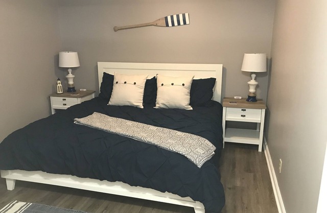 Spacious two bedroom get away. Full kitchen with all supplies. 75 in tv…