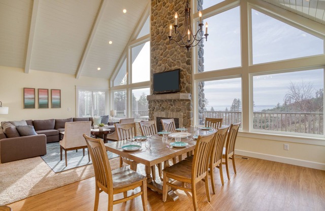 Spectacular 3-acre Property w/Ocean Views, Fire Pit and Play Structure