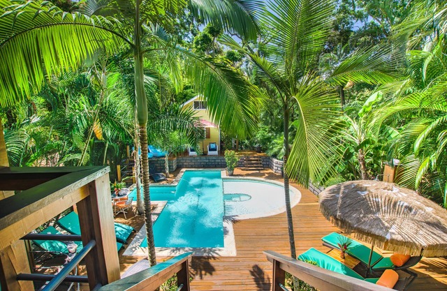 SPECTACULAR JUNGLE CANOPY TREE HOUSE WITH WATERFALL POOL & GYM!