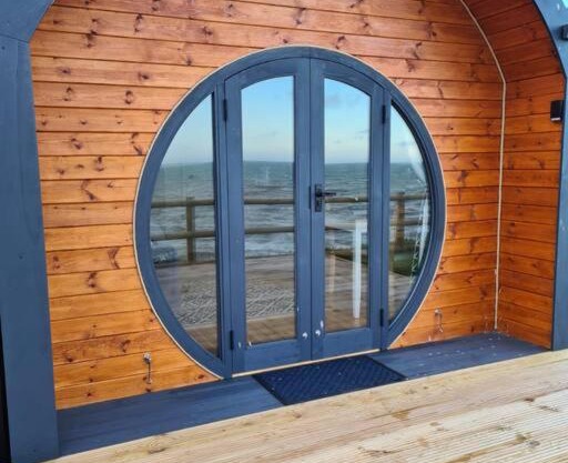 Spring Tide Cliff Top Glamping Pod with direct Sea Views