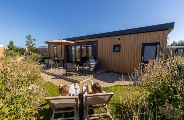 Stay in the modern and spacious Zonneweelde Lodge and be on the beach in no time