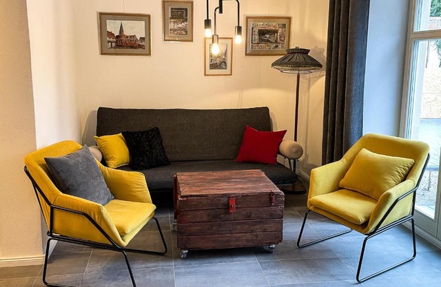 stilvolle, zentrale Ferienwohnung Bocksbruecke mit Parkplatz