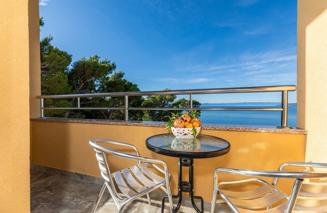 Studio flat with balcony and sea view Krvavica, Makarska (AS-23540-b)