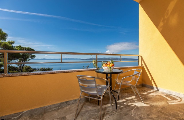 Studio flat with balcony and sea view Krvavica, Makarska (AS-23540-d)
