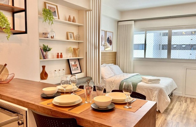 Studio premium Shopping Curitiba with air and garage