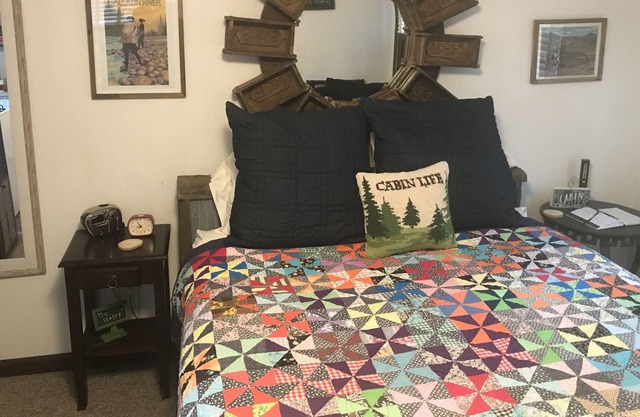 Studio with a kitchenette and a queen bed sleeps 2. 22 miles from ski resorts.