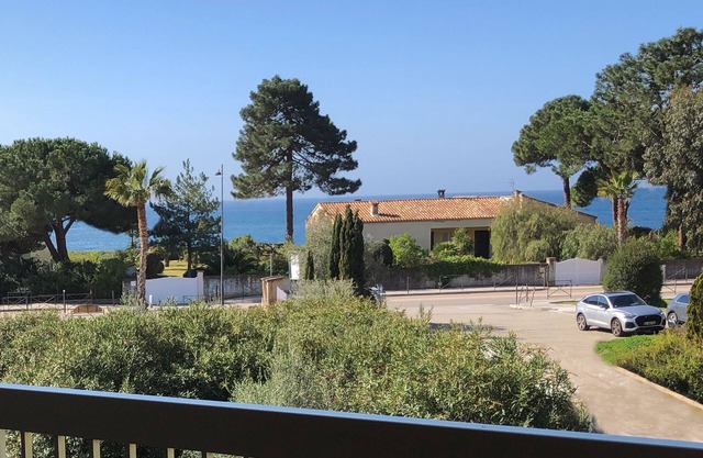Studio with separate bedroom. Terrace sea view. Bay of Sagone
