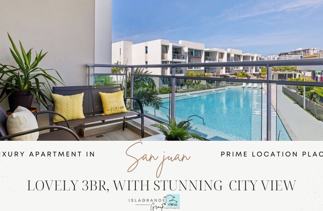 Stunning New 3/2 Condo, near Beach & SJ Airport. 2 Pools, WiFi, AC