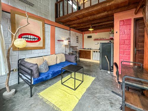 Stylish 1BR Mezzanine Loft with Shared Pool, Gym and Private Kitchen in Canggu