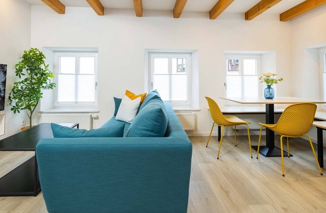 Stylish apartment with a king bed right by the historic city walls