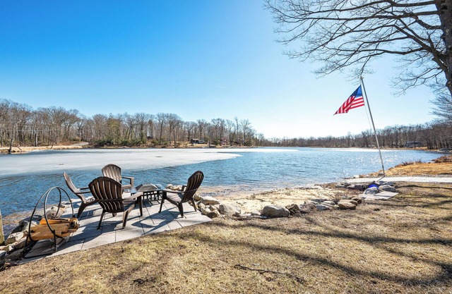 Take a break and unwind at Plymouth Lakefront Retreat with a Hot Tub