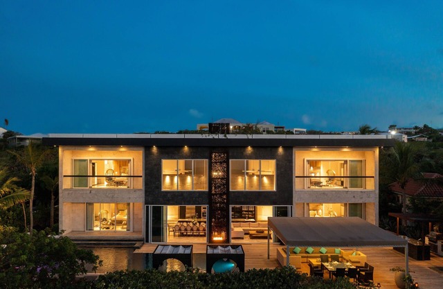 Stunning Beach Front Villa with Full Staff