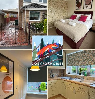 Tennyson House - Cul De Sac 3 Bedroom House for Families, Business Travellers, Contractors, Free Parking & Wifi, Nice Garden