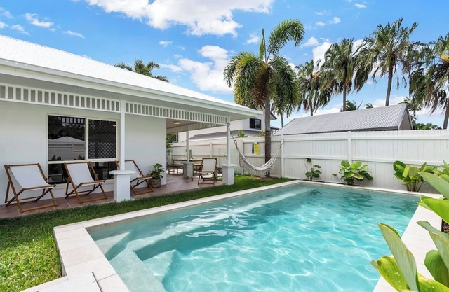 The Bird House Poolside Haven a Stroll from Beach