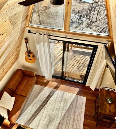 The Charlotte A-Frame cabin with mountain views