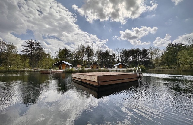 Three Lakeside Canvas Cottages group campsite at Parakeet Cove